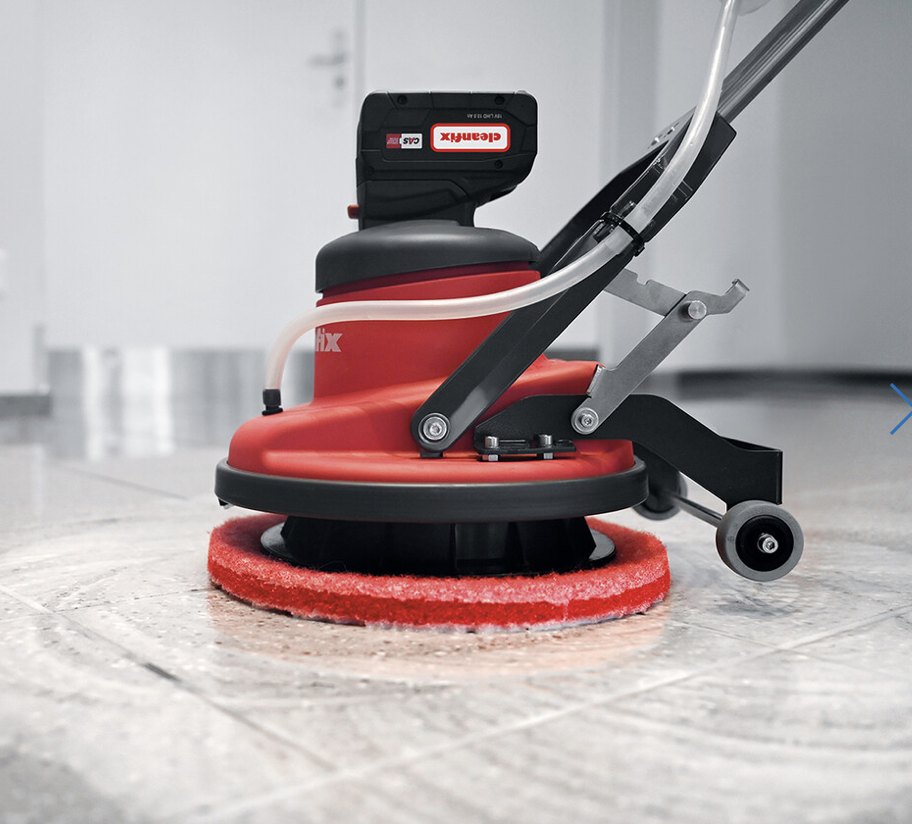 Floor Scrubber with Suds